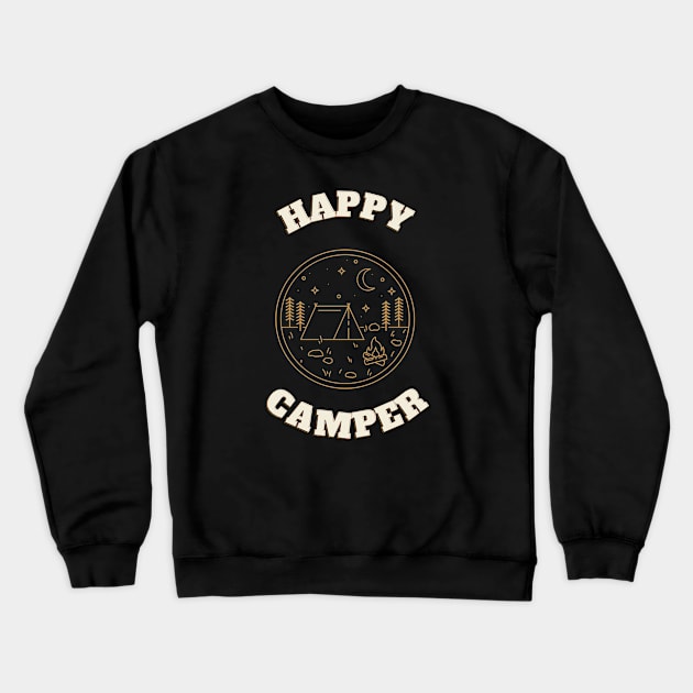 Happy Camper Crewneck Sweatshirt by House of Morgan